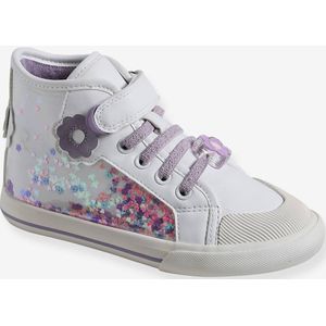 Hoge sneakers voor meisjes, kleutercollectie wit