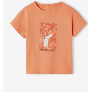 Babyshirt ""croco"" met korte mouwen sinaasappel