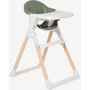Evolutieve opvouwbare hoge stoel saliegroen