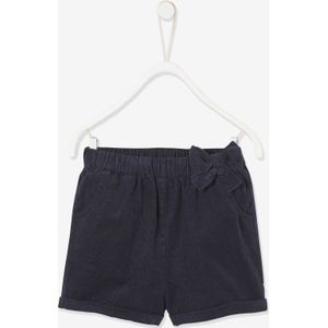 Fluwelen babyshort donker leisteenblauw