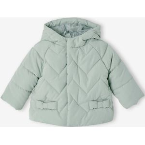 3-in-1 gewatteerd babyjack blauwgroen