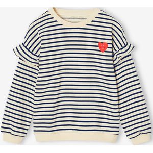 Marinetrui met ruches voor meisjes marineblauw
