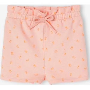 Babyshort van fleece lichtroze