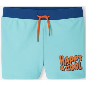 Jongenszwemshort 'Happy & Cool' blauwgroen