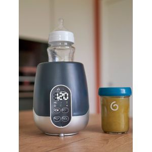 BABYMOOV Nutri Smart-flesverwarmer voor thuis/auto blauwgrijs/wit