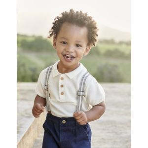 Tricot babypolo ecru