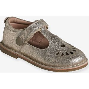 Leren meisjes sandalen kleutercollectie ecru