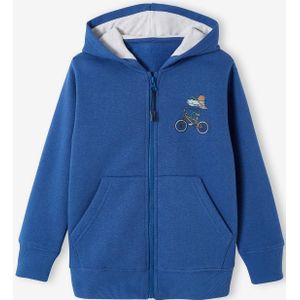 Fancy ridge hoodie met rits blauw