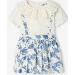 Feestelijke babyset rok en shirt ecru