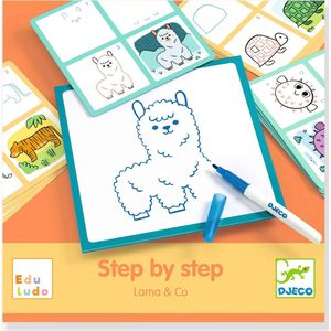 Step by step Lama & co - DJECO meerkleurig