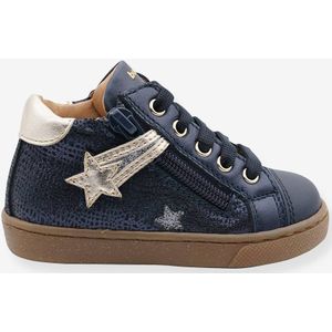 Babysneakers met veters and rits 3470B102 Babybotte� marineblauw