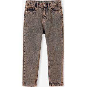 Overgeverfde mom-jeans voor meisjes oudroze