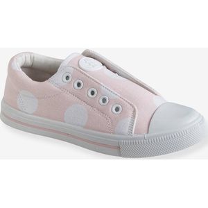 Stoffen elastische tennisschoenen voor meisjes roze