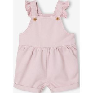 Korte babytuinbroek van linnen en lyocell lila