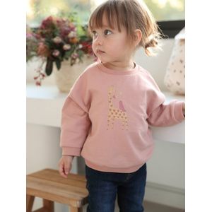 Basic sweater van molton baby's rouge