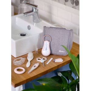 Toilettas 9 accessoires BEABA old pink