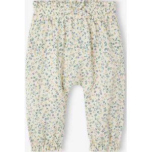 Losse babybroek met print paars, bedrukt