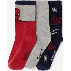 Set van 3 paar Marvel� Spiderman sokken rood