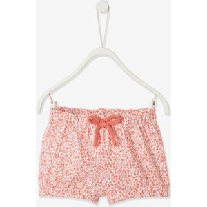 Short voor babymeisje van mesh wit met print