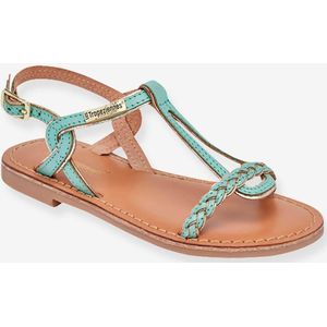 Leren kindersandalen Bappy LES TROPEZIENNES� PAR M. BELARBI turquoiseblauw