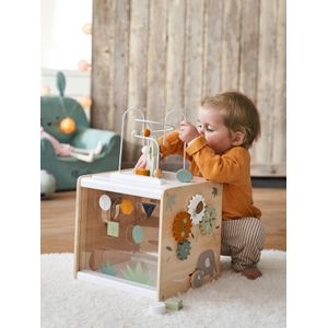 Grote houten multi-activiteitenkubus HANO� meerkleurig