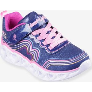 Lichtgevende kindersneakers Heart Lights - Retro Hearts 302689L - SKECHERS� marineblauw