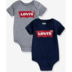 Set van 2 rompers voor baby Batwin van Levi's� grijs