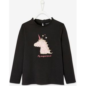 T-shirt met versiering en motief froufrou Oeko-Tex� donkergrijs