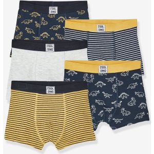 Set van 5 stretch jongensboxers Dino set 5