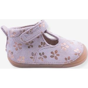 Leren babylaarsjes met klittenband3116B476 Babybotte� lichtroze