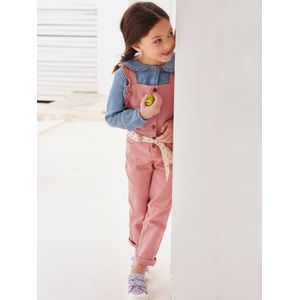 Overalls met ruches en kersenprint voor meisjes rozenhout