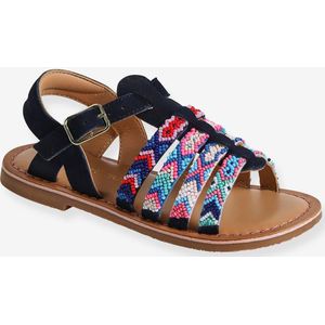 Leren kindersandalen kleutercollectie veel blauw