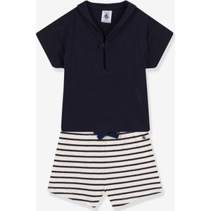 2-delige geboorteset PETIT BATEAU blauw