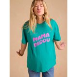 Zwangerschaps-T-shirt "Mama bisou" ENVIE DE FRAISE groen