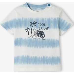 Baby turtle tie and dye T-shirt hemelsblauw