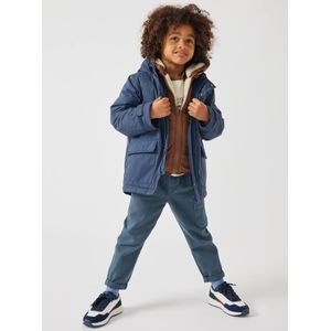 3-in-1-parka voor baby met afneembaar vest marinegrijs