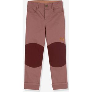 Kinderbroek KUULU CANVAS finkid, rechte pasvorm rozenhout