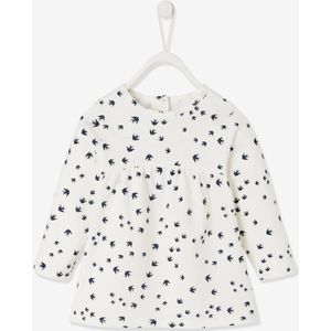 T-shirt met print babymeisje ivoor met print