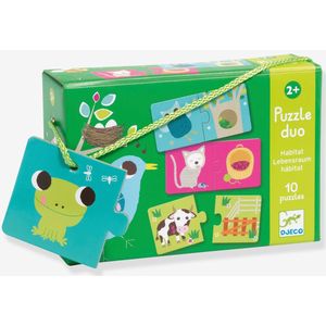 Duo puzzel Habitat - DJECO meerkleurig