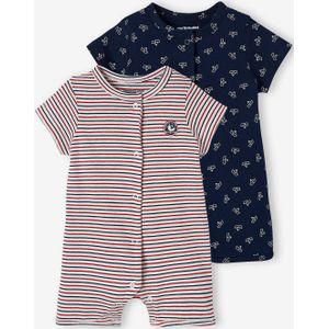 Set van 2 pyjama's met short voor babyjongens Oeko Tex� set ivoor