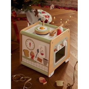 Activiteitenkubus FSC� houten kitchenette beige