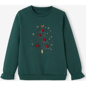 Sweat kerstsweater voor meisjesS dennen