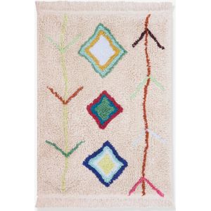 Wasbaar katoenen tapijt mini Berbere - LORENA CANALS meerkleurig