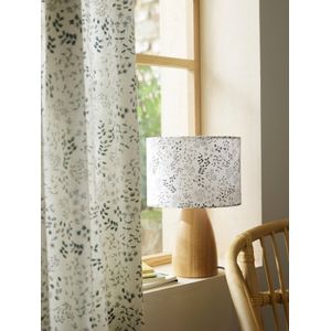 Leeslamp met bloemenprint ecru