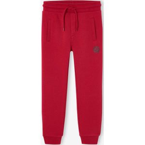 Joggingbroek van molton jongens rood