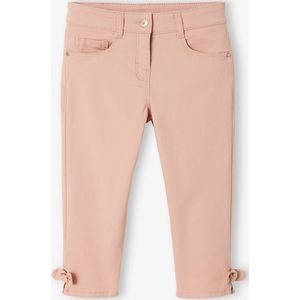 Geknoopte Capri meisjesbroek roze