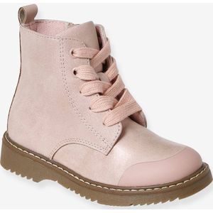 Boots met veters en rits kleutercollectie meisjes rozen