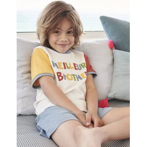 Pyjashort voor jongens 'Best Brother' hemelsblauw