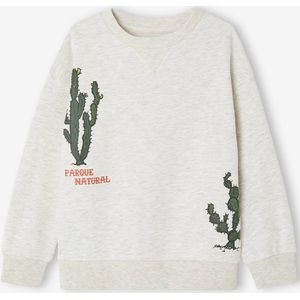 Jongenssweater met cactusmotief gem�leerd beige