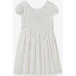 Thelma jurk voor meisjes CYRILLUS - collectie feesten en bruiloften wit